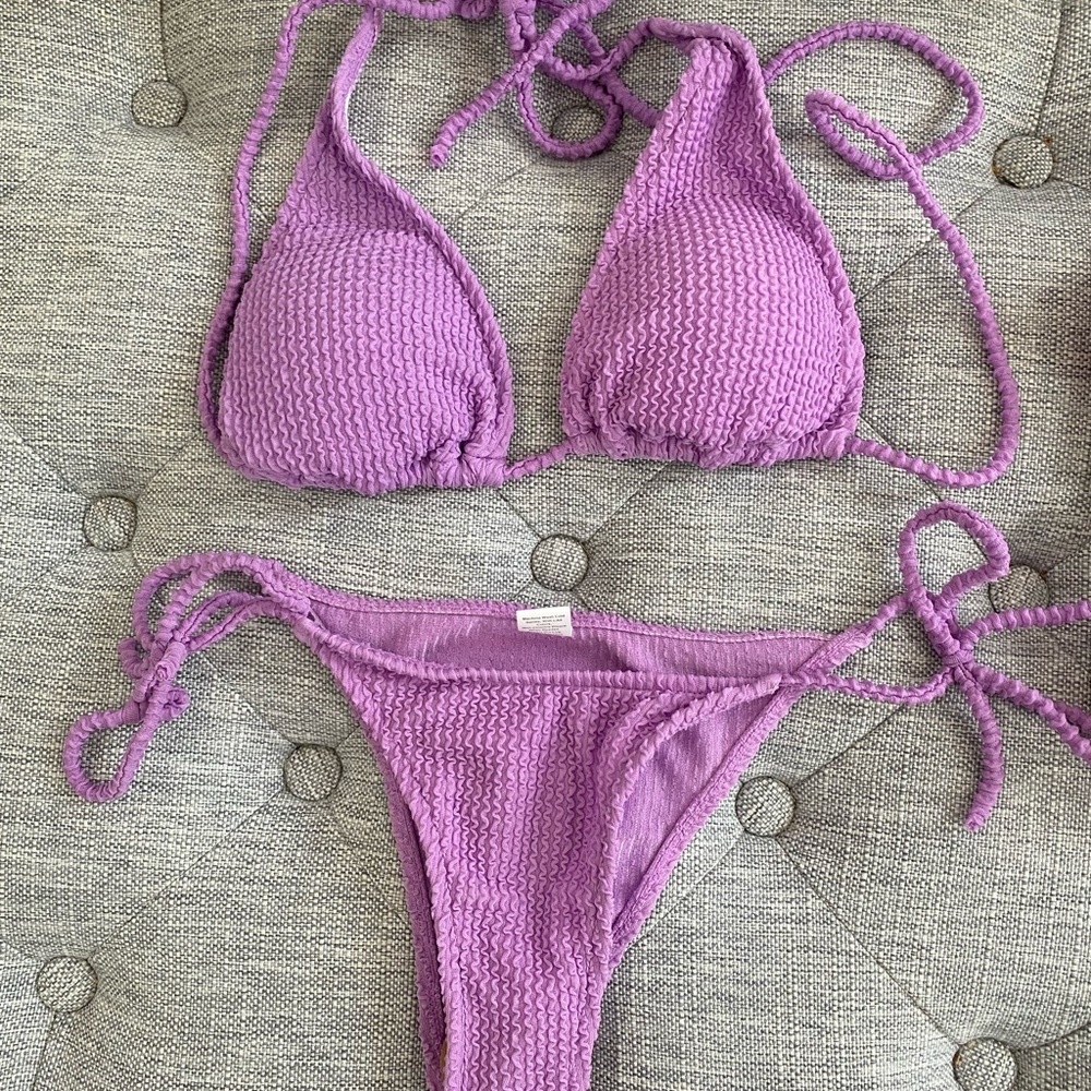 Purple String Bikini
